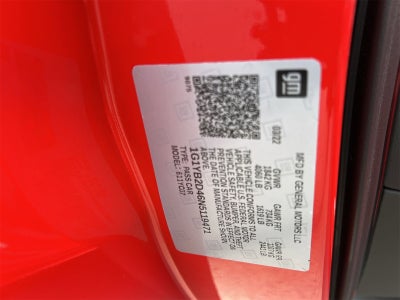 2022 Chevrolet Corvette Stingray 2LT