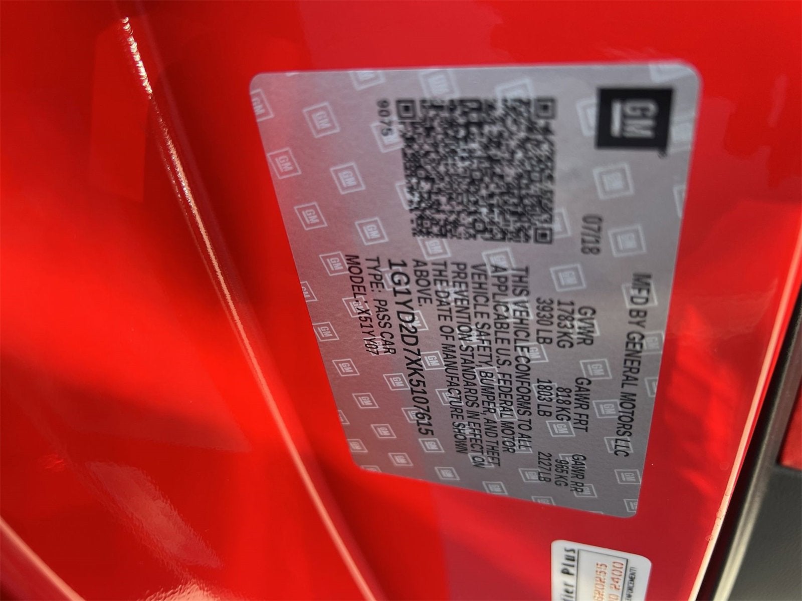 2019 Chevrolet Corvette Stingray 2LT