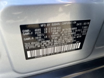 2018 Subaru Outback 2.5i Limited