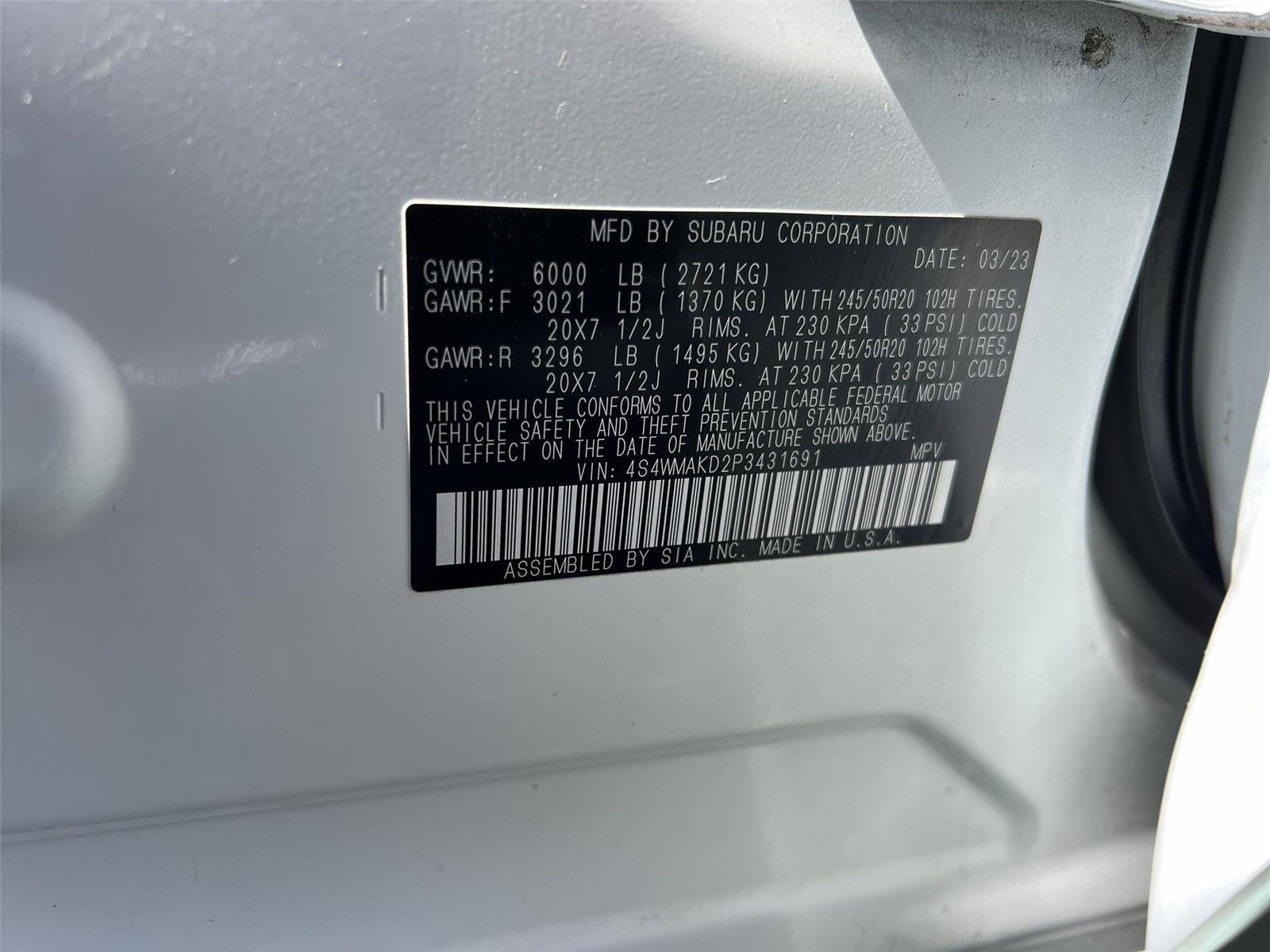 2023 Subaru Ascent Onyx Edition Limited 7-Passenger