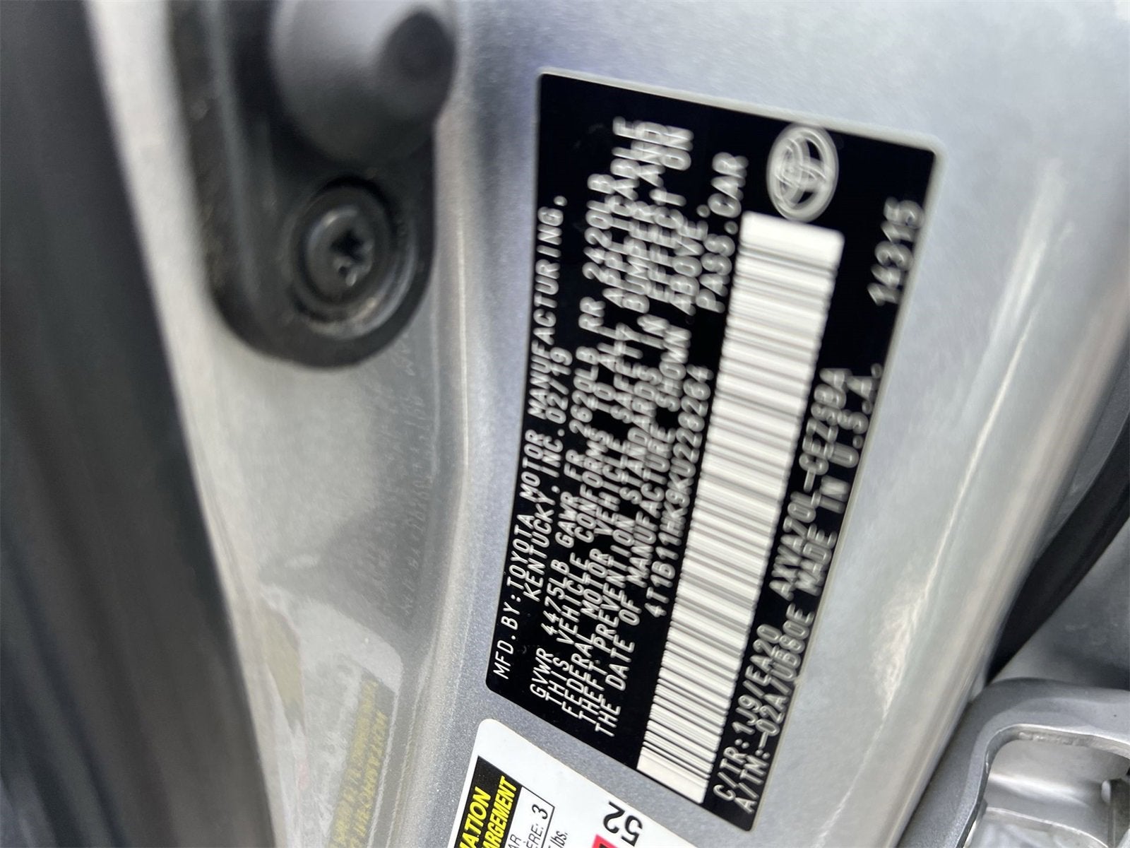 2019 Toyota Camry SE