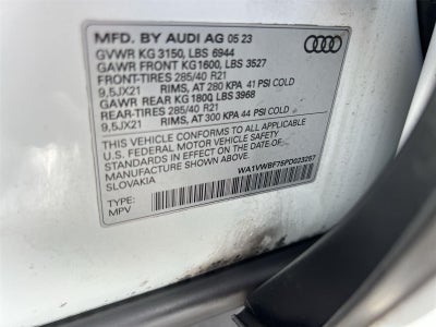 2023 Audi SQ7 Prestige TFSI quattro Tiptronic