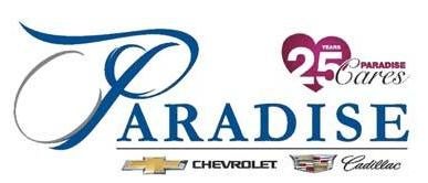 Logo of a Paradise text