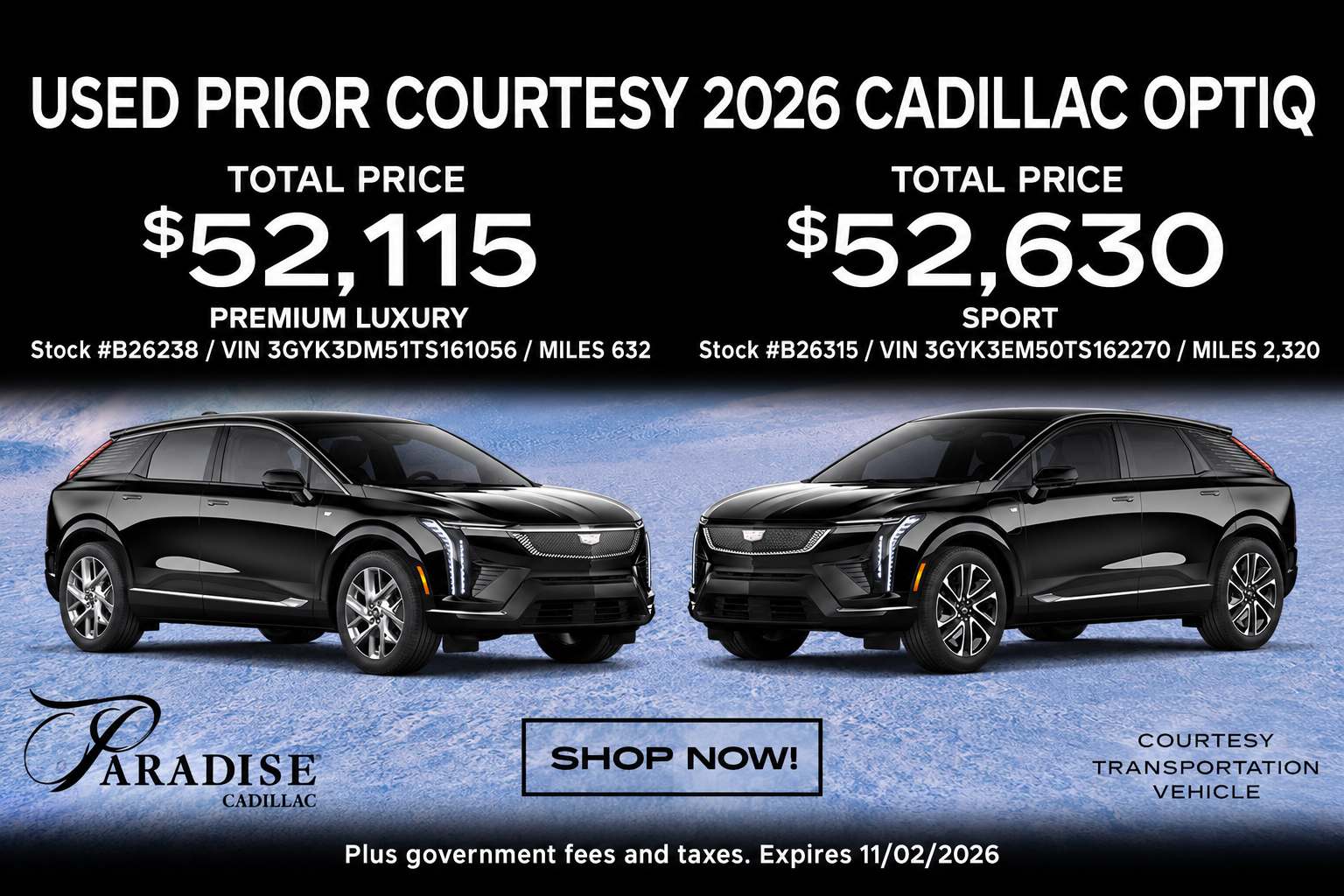 Cadillac Optiq Sale Temecula