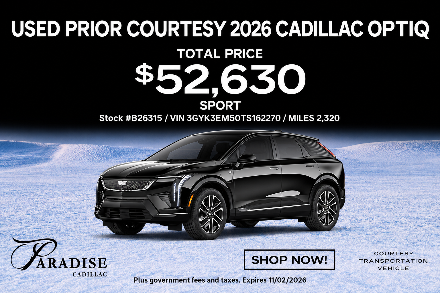Cadillac Optiq Sale Temecula